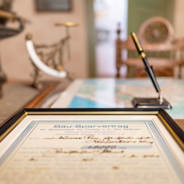 Abbildung des ersten Bausparvertrages