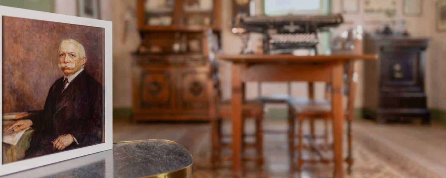 Georg Kropp-Portraitgemälde im Bilderrahmen